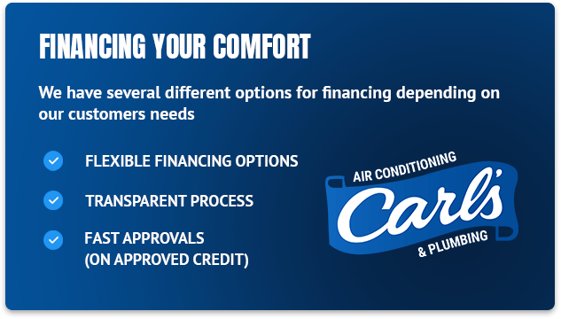 Carl's Air Conditioning & Plumbing Financing